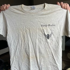 L grey Early Riders MC 11th anniversary t-shirt
